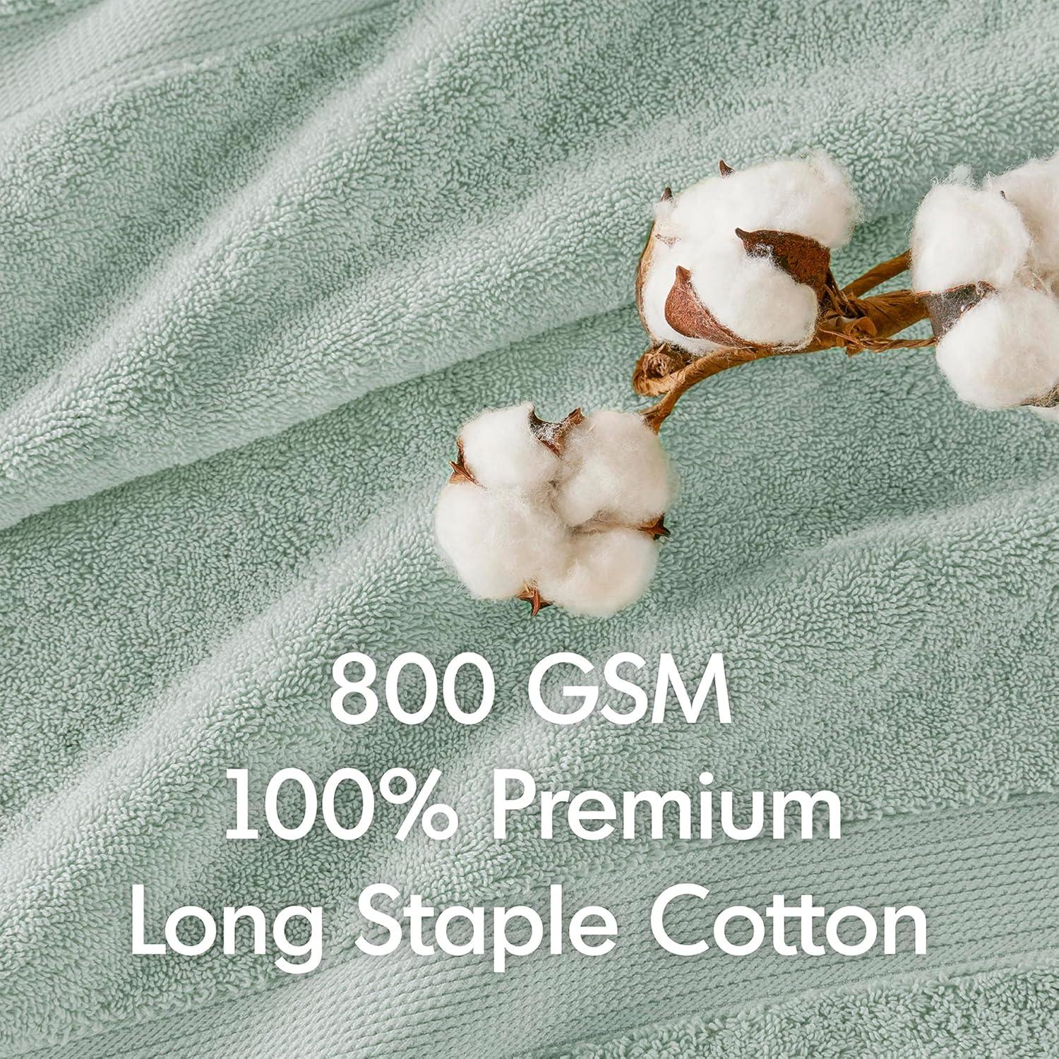 imageMadison Park 800GSM Bathroom Towel Set of 8 100 Cotton Bath Towel Set for Bathroom Luxurious Highly Absorbent 2 Bath Towels 2 Hand Towels 4 Washcloths Quick Dry Spa Quality SeafoamSeafoam