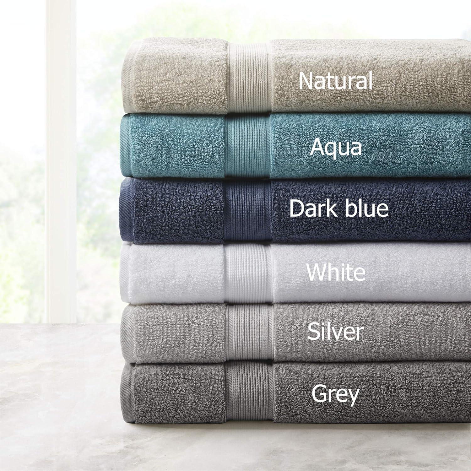 imageMadison Park 800GSM Bathroom Towel Set of 8 100 Cotton Bath Towel Set for Bathroom Luxurious Highly Absorbent 2 Bath Towels 2 Hand Towels 4 Washcloths Quick Dry Spa Quality SeafoamGrey