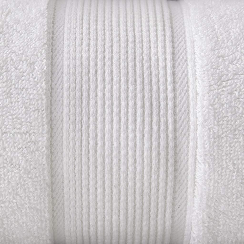 imageMadison Park 800GSM Bathroom Towel Set of 8 100 Cotton Bath Towel Set for Bathroom Luxurious Highly Absorbent 2 Bath Towels 2 Hand Towels 4 Washcloths Quick Dry Spa Quality SeafoamWhite