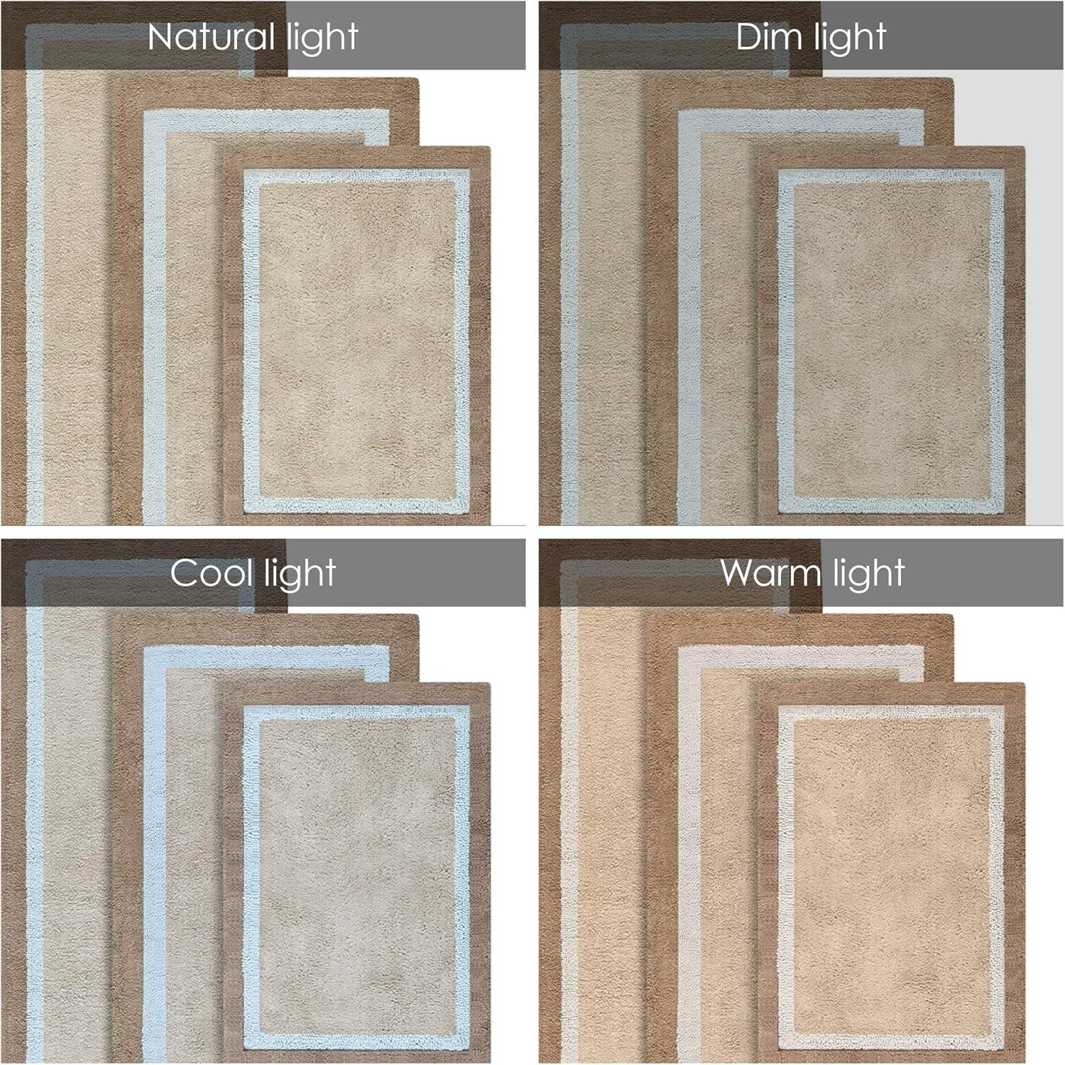 imageMadison Park Amherst Bathroom Rugs Room Dcor 100 Cotton Tufted Ultra Soft NonSlip Absorbent Quick Dry Bathtub Mats 20x30 BrownBlueBrownBlue