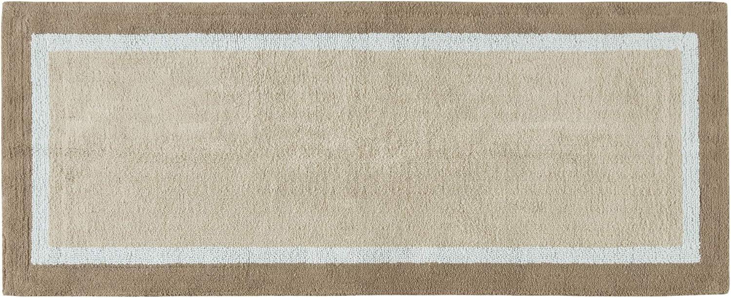 imageMadison Park Amherst Bathroom Rugs Room Dcor 100 Cotton Tufted Ultra Soft NonSlip Absorbent Quick Dry Bathtub Mats 20x30 BrownBlueBrownBlue