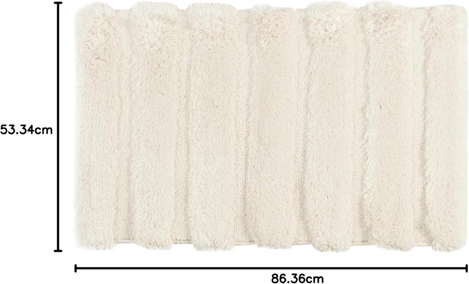 imageMadison Park Bath Rug Tufted Pearl Channel Bathroom Rug Soft Plush ampamp Absorbent Bath Matt for Bathroom Rubber Back NonSlip Thick Hotel Quality ampamp Machine Washable 24quot W x 58quot L Black 1 PieceWheat