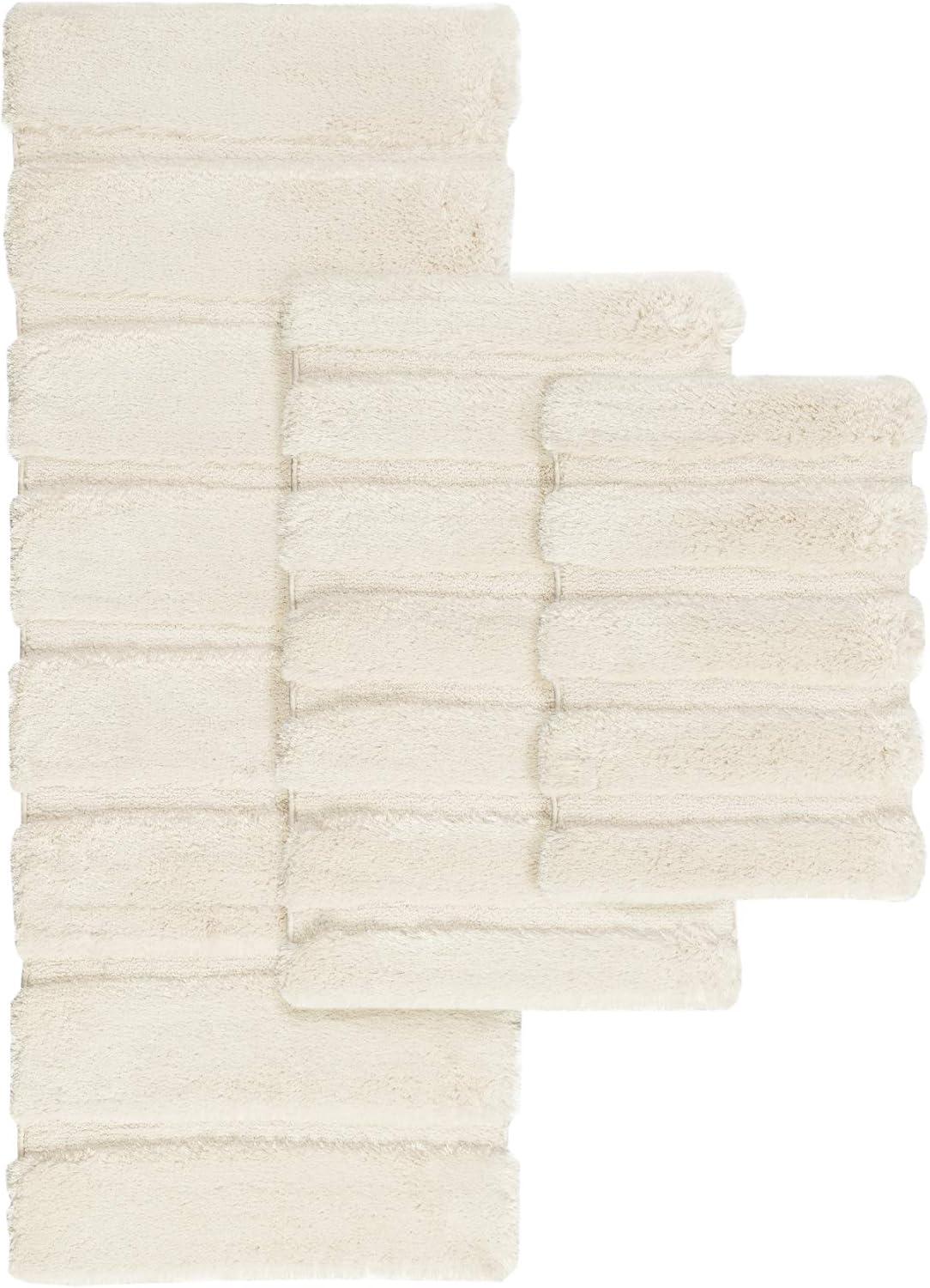 imageMadison Park Bath Rug Tufted Pearl Channel Bathroom Rug Soft Plush ampamp Absorbent Bath Matt for Bathroom Rubber Back NonSlip Thick Hotel Quality ampamp Machine Washable 24quot W x 58quot L Black 1 PieceWheat