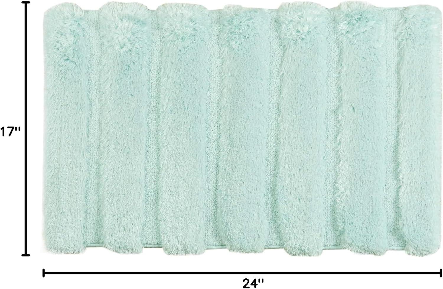 imageMadison Park Bath Rug Tufted Pearl Channel Bathroom Rug Soft Plush ampamp Absorbent Bath Matt for Bathroom Rubber Back NonSlip Thick Hotel Quality ampamp Machine Washable 24quot W x 58quot L Black 1 PieceSeafoam