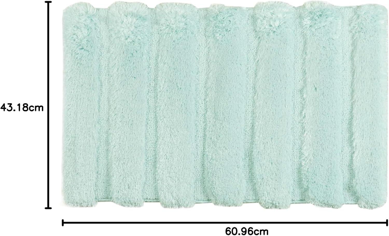 imageMadison Park Bath Rug Tufted Pearl Channel Bathroom Rug Soft Plush ampamp Absorbent Bath Matt for Bathroom Rubber Back NonSlip Thick Hotel Quality ampamp Machine Washable 24quot W x 58quot L Black 1 PieceSeafoam