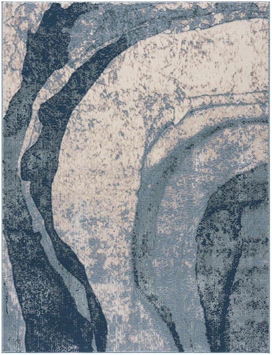 imageMadison Park Dakota Vienna Woven Turkish Area Rugs for Living Room Indoor Dining Accent Modern Home Dcor Ultra Soft Floor Carpets for Dining Room 711quotW x 10L Distressed Tiled BeigeGrace Blue