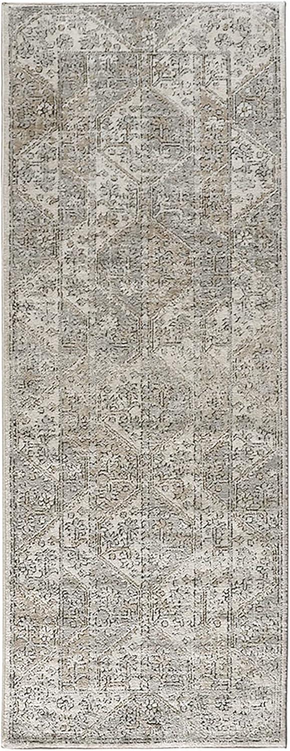 imageMadison Park Dakota Vienna Woven Turkish Area Rugs for Living Room Indoor Dining Accent Modern Home Dcor Ultra Soft Floor Carpets for Dining Room 711quotW x 10L Distressed Tiled BeigeDakota BeigeCream