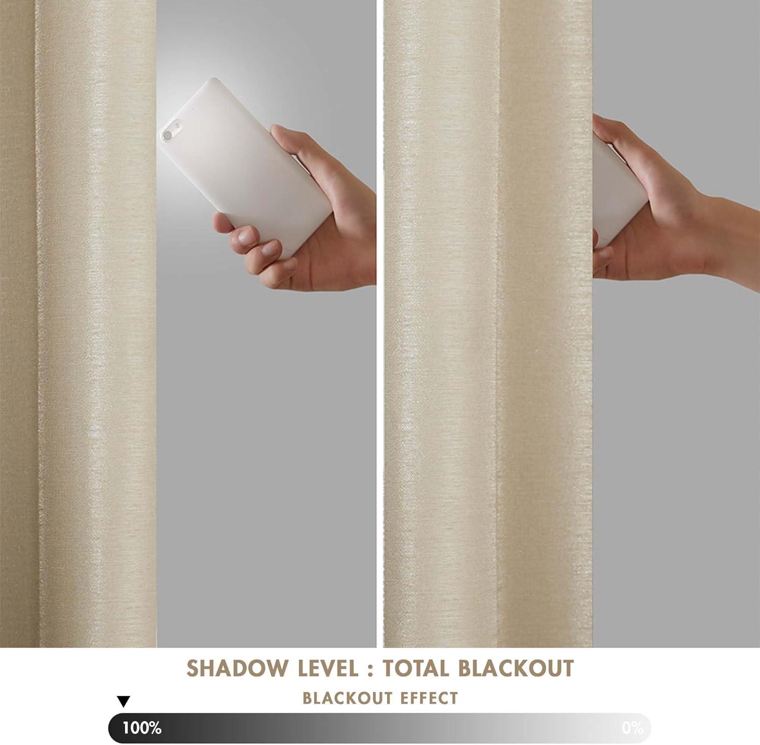 imageMadison Park Emilia Faux Silk Valance DIY Twist Tab Top Finish with Beads Window Valance Curtain for Living Room Bedroom and Dorm 26quotL x 50quotW BlushChampagne