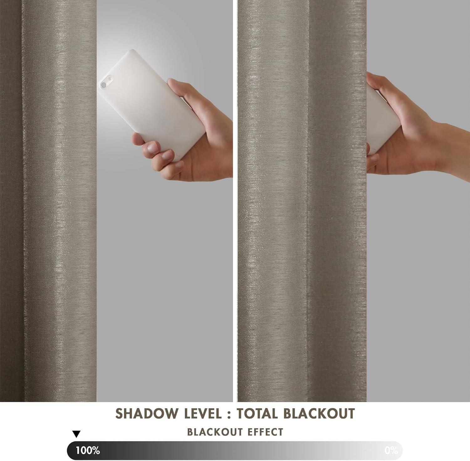 imageMadison Park Emilia Faux Silk Valance DIY Twist Tab Top Finish with Beads Window Valance Curtain for Living Room Bedroom and Dorm 26quotL x 50quotW BlushPewter