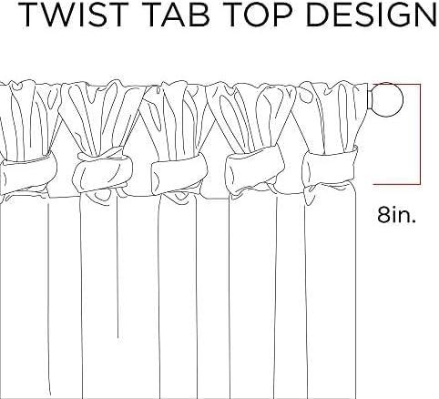 imageMadison Park Emilia Faux Silk Valance DIY Twist Tab Top Finish with Beads Window Valance Curtain for Living Room Bedroom and Dorm 26quotL x 50quotW BlushBlush