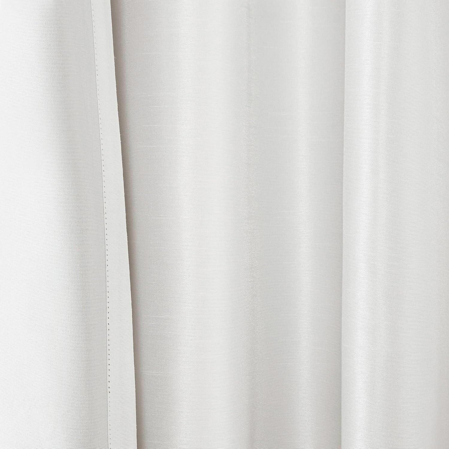 imageMadison Park Emilia Faux Silk Valance DIY Twist Tab Top Finish with Beads Window Valance Curtain for Living Room Bedroom and Dorm 26quotL x 50quotW BlushWhite