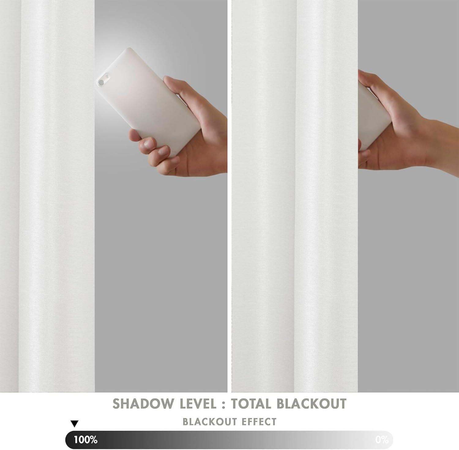 imageMadison Park Emilia Faux Silk Valance DIY Twist Tab Top Finish with Beads Window Valance Curtain for Living Room Bedroom and Dorm 26quotL x 50quotW BlushWhite