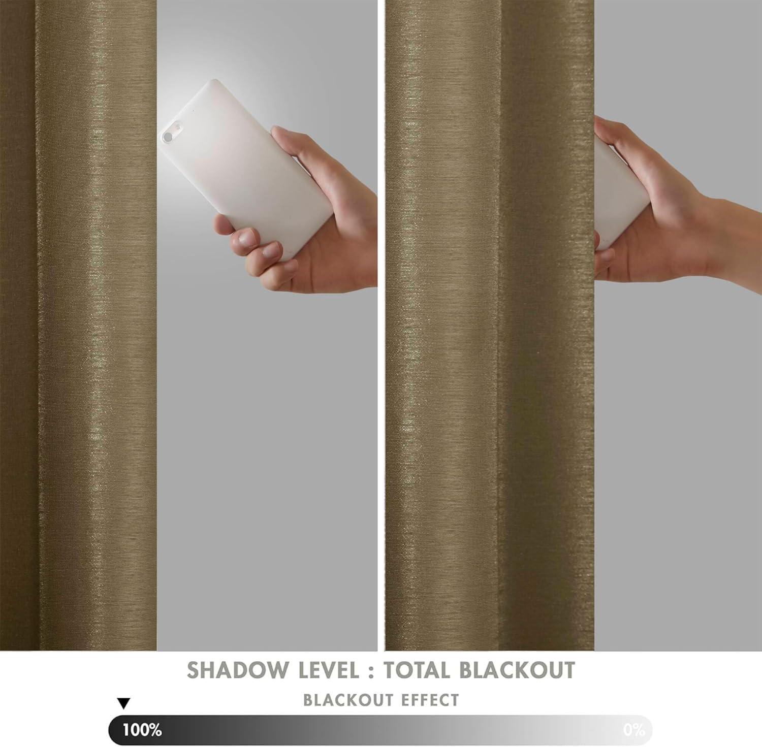 imageMadison Park Emilia Faux Silk Valance DIY Twist Tab Top Finish with Beads Window Valance Curtain for Living Room Bedroom and Dorm 26quotL x 50quotW BlushBronze