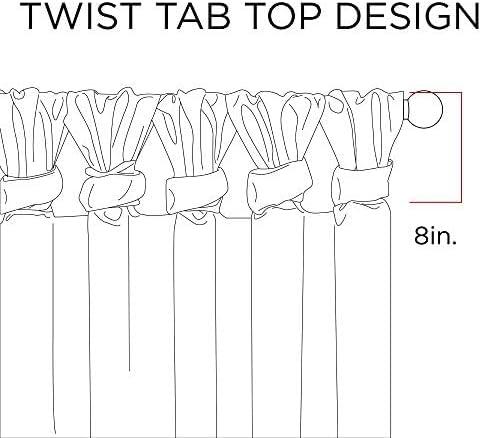 imageMadison Park Emilia Faux Silk Valance DIY Twist Tab Top Finish with Beads Window Valance Curtain for Living Room Bedroom and Dorm 26quotL x 50quotW BlushPurple