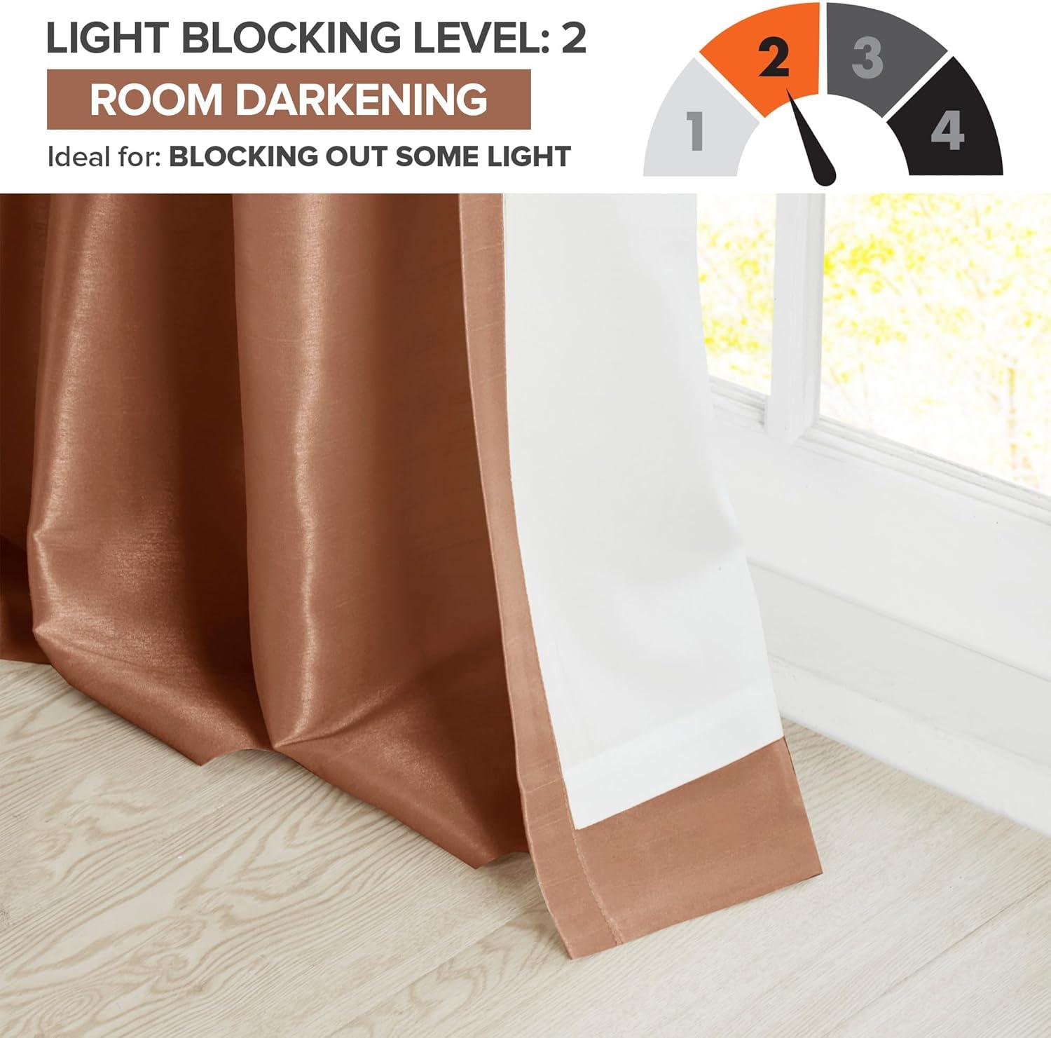 imageMadison Park Emilia Faux Silk Valance DIY Twist Tab Top Finish with Beads Window Valance Curtain for Living Room Bedroom and Dorm 26quotL x 50quotW BlushSpice