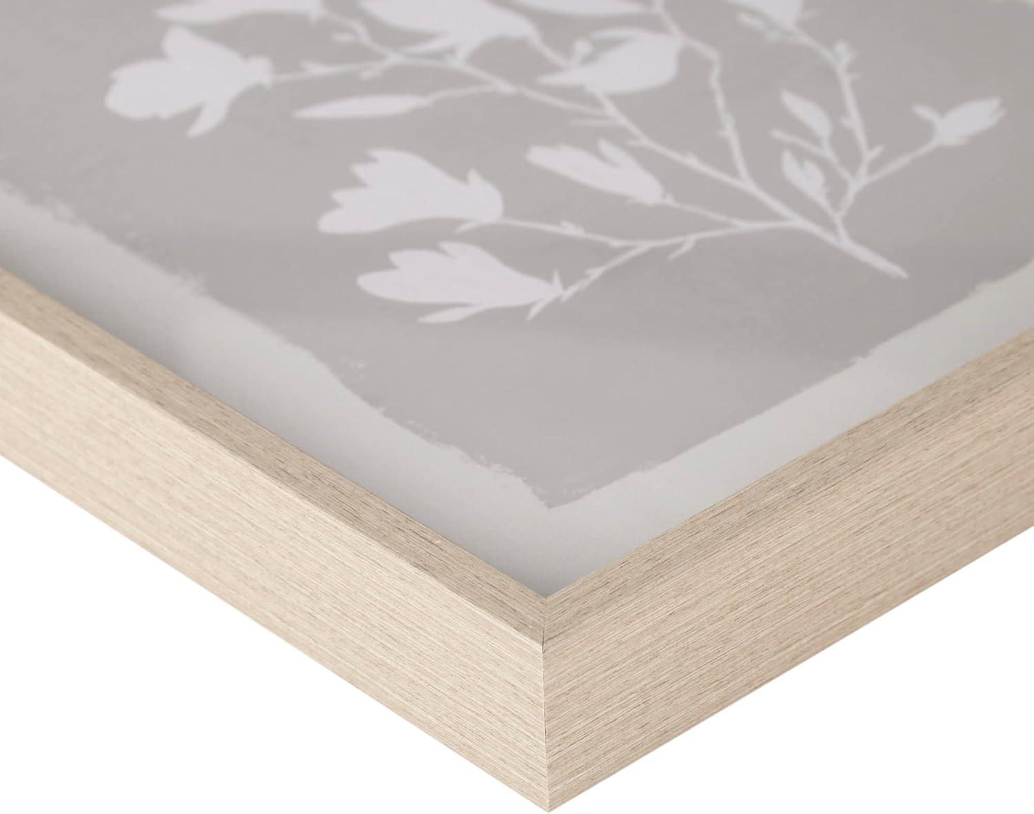 imageMadison Park Fair Florets Floral Shadow Box Wall Art Botanical Flower Painting Printed With Wood Frame and Glass Cover Bed Living Room Dcor Ready to Hang Gallery 12 x 143 Piece Set Beige