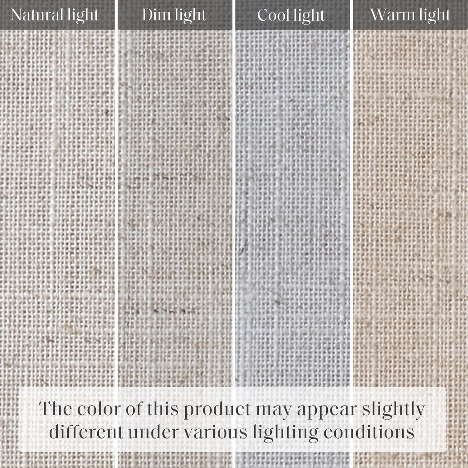 imageMadison Park Galen Matte White Cordless Roman Shades Fabric Privacy Single Panel Darkening Energy Efficient Thermal Insulated Window Blind Treatment for Home Living Room Decor 23quot W x 64quot HLinen Blend Natural