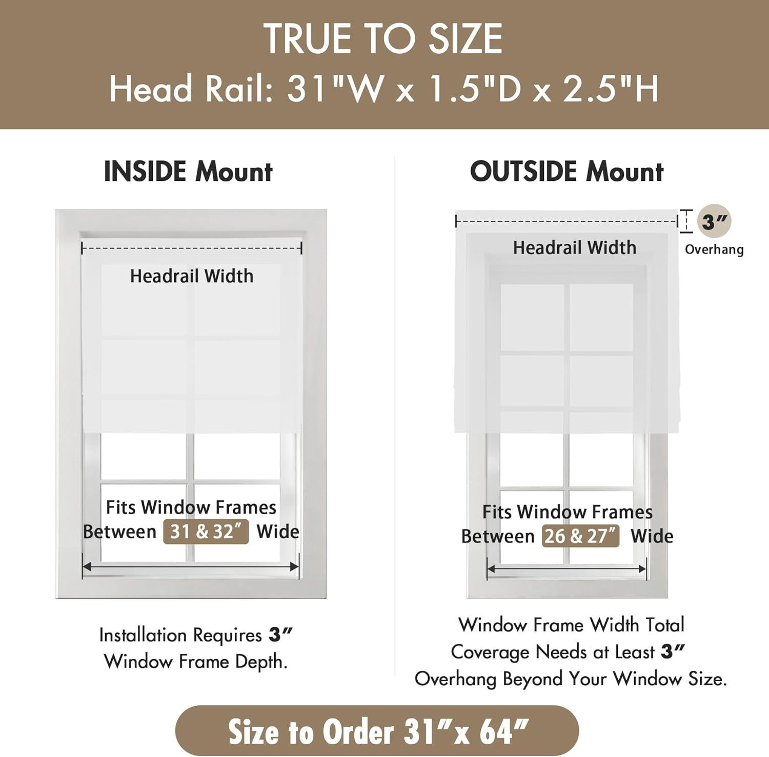 imageMadison Park Galen Matte White Cordless Roman Shades Fabric Privacy Single Panel Darkening Energy Efficient Thermal Insulated Window Blind Treatment for Home Living Room Decor 23quot W x 64quot HBasketweave Sheen White