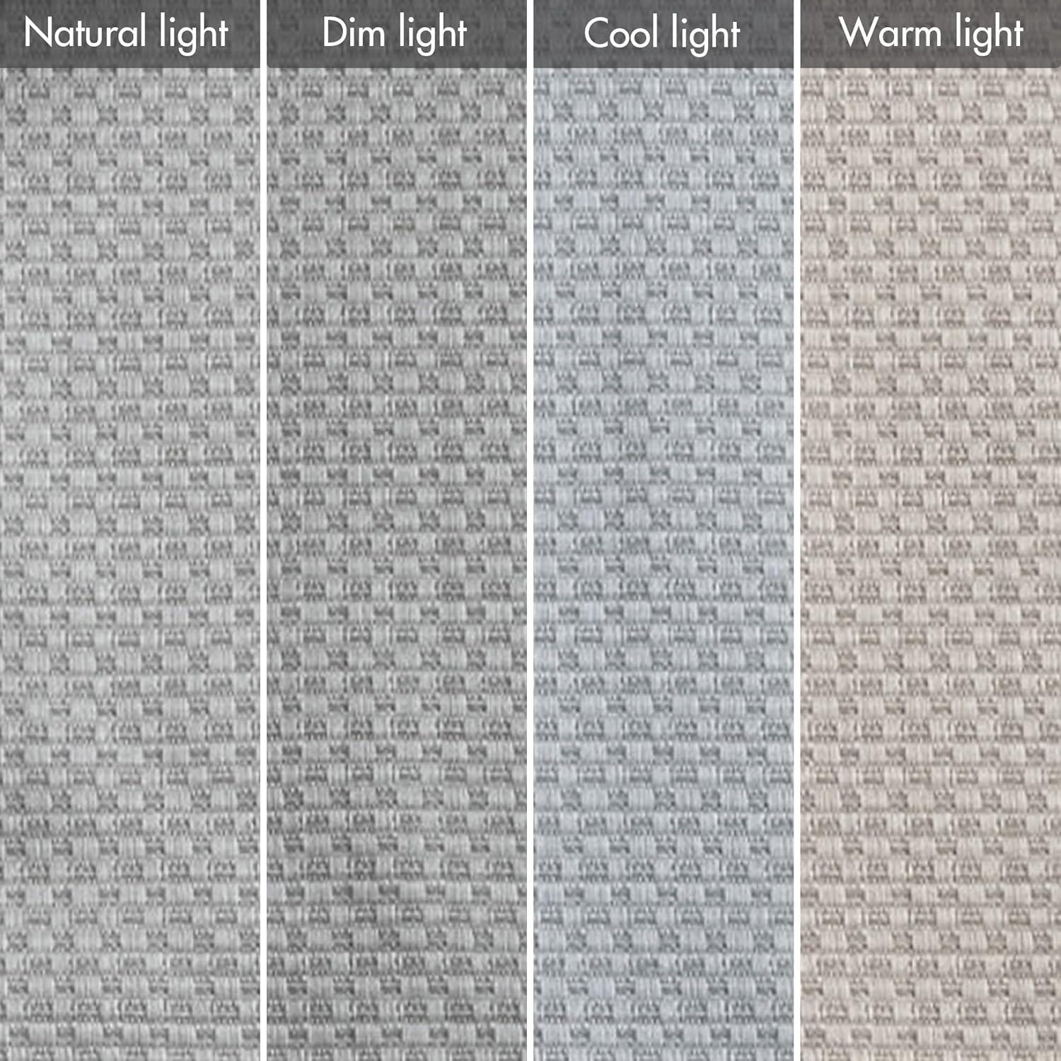 imageMadison Park Galen Matte White Cordless Roman Shades Fabric Privacy Single Panel Darkening Energy Efficient Thermal Insulated Window Blind Treatment for Home Living Room Decor 23quot W x 64quot HBasketweave Sheen Grey