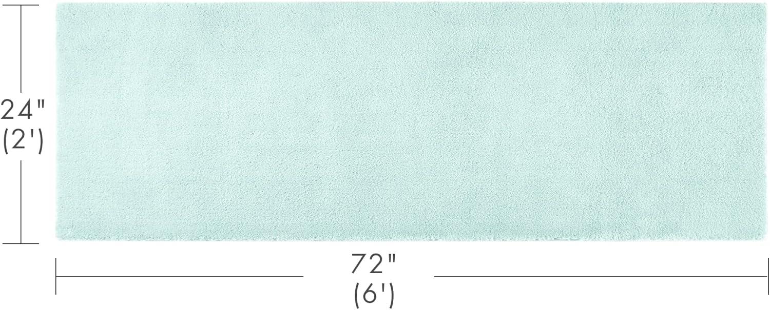 imageMadison Park Marshmallow Bathroom Rug Non Slip Luxrurious Plush Bath Mat Absorbent Quick Dry Spa Design Bath Room Dcor 24x40 GreySeafoam