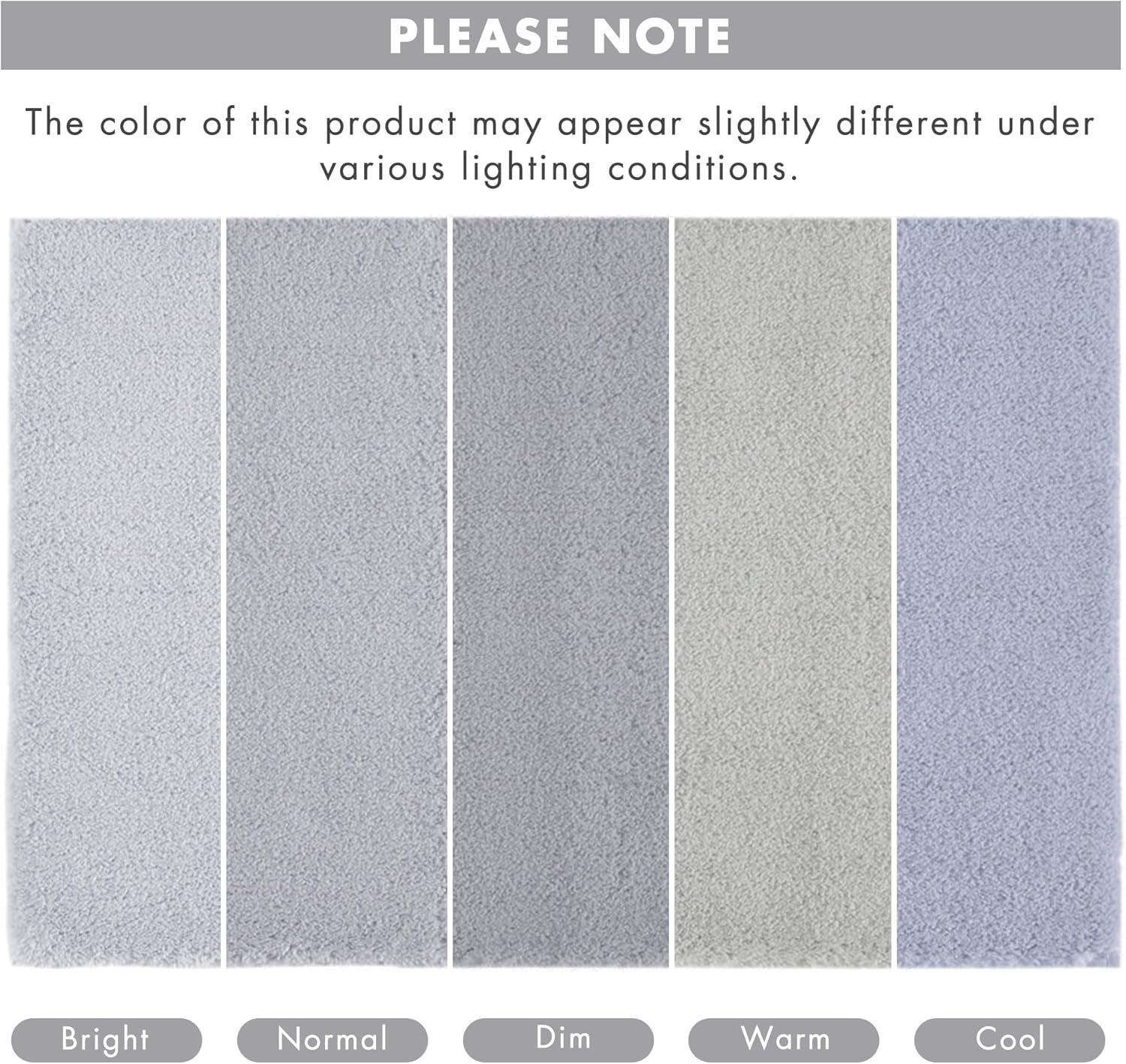 imageMadison Park Marshmallow Bathroom Rug Non Slip Luxrurious Plush Bath Mat Absorbent Quick Dry Spa Design Bath Room Dcor 24x40 GreySilver