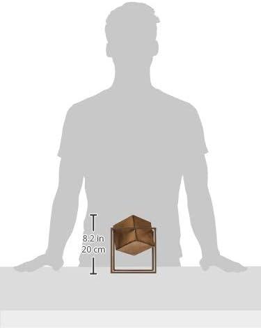 imageMadison Park Quad Cube Home Dcor 3 Piece Set Metal Accent Statue Modern Luxe Geomatric Art Sculpture Design Living Room Shelf Accessories Multi Size BlackGold
