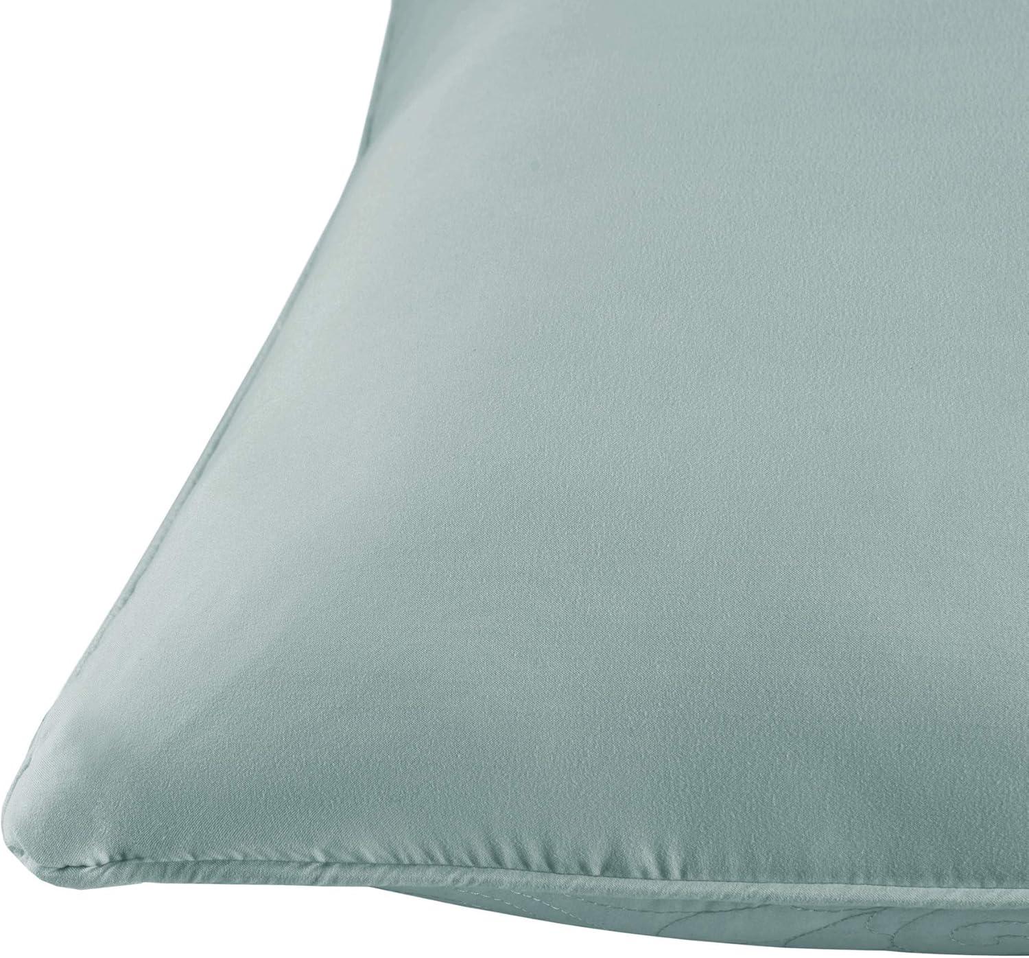 imageMadison Park Quebec Quilted Throw Pillow Transitional Square Decorative Pillow 20X20 Set of 2 Seafoam