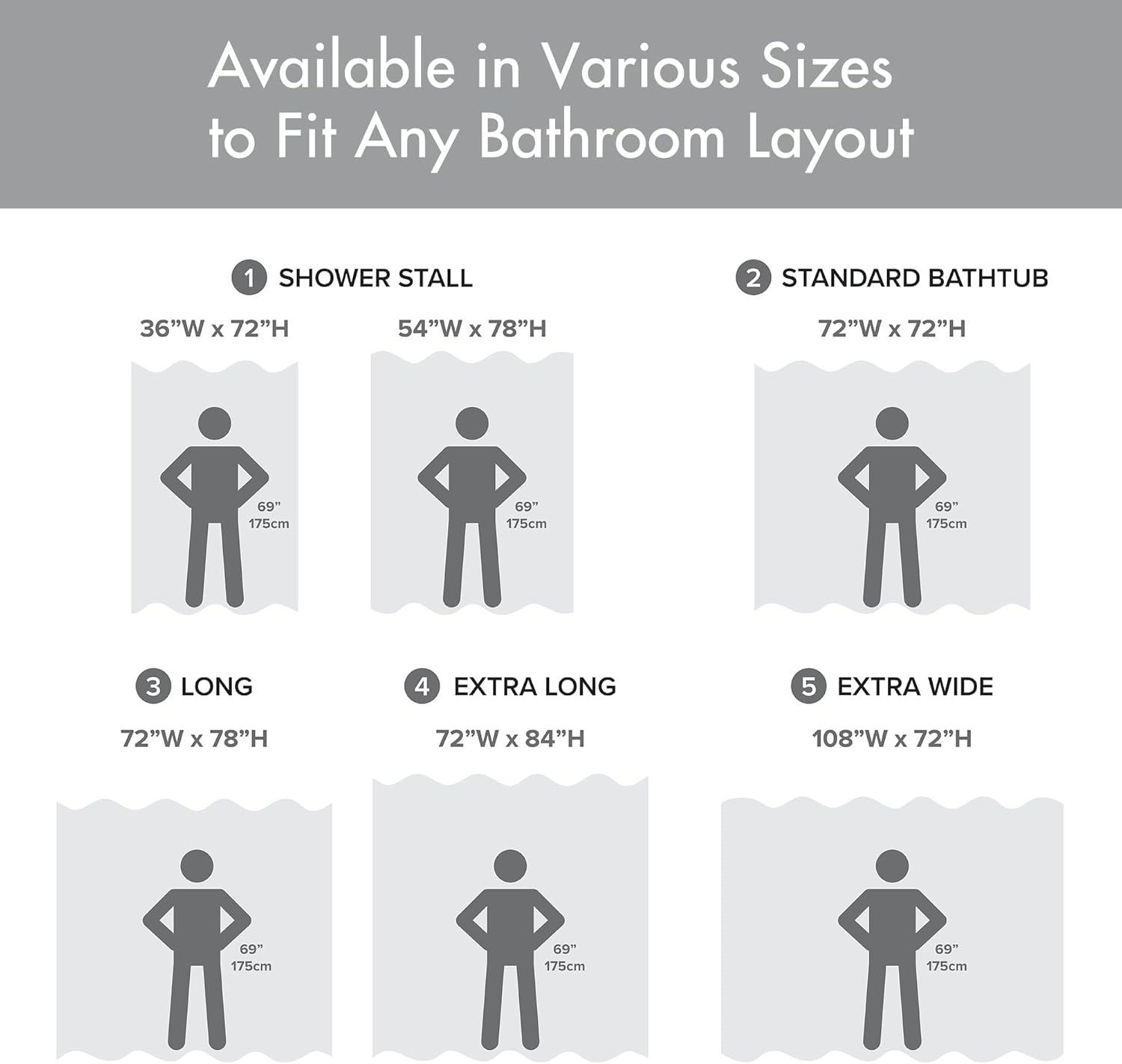imageMadison Park Shower Curtain Spa Waffle Weave Stall Shower Curtain for Bathroom 3M Scotchgard Moisture Management Spa Quality Modern Shower Curtains for Bathroom Stall 36x72 TaupeStripe Grey