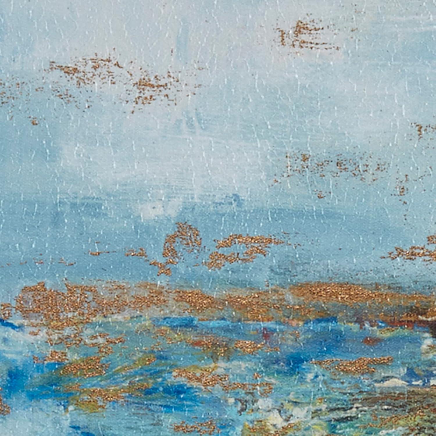 imageMadison Park Wall Art Living Room Dcor Galary Canvas Home Accent Modern Dining Bathroom Decoration Ready to Hang Painting for Bedroom MultiSizes Blue Bliss 5 PieceBlue Horizon