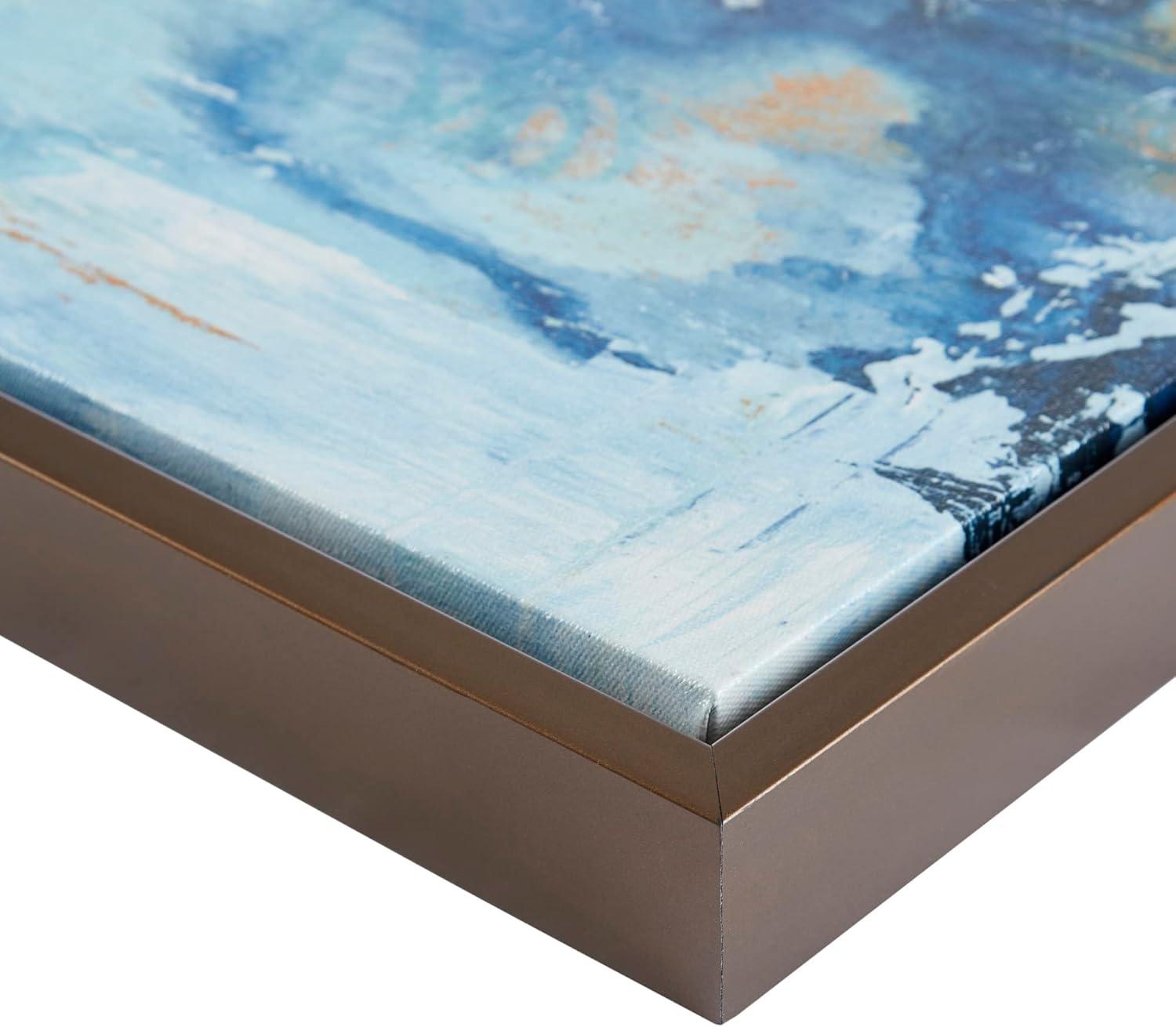 imageMadison Park Wall Art Living Room Dcor Galary Canvas Home Accent Modern Dining Bathroom Decoration Ready to Hang Painting for Bedroom MultiSizes Blue Bliss 5 PieceBlue Horizon