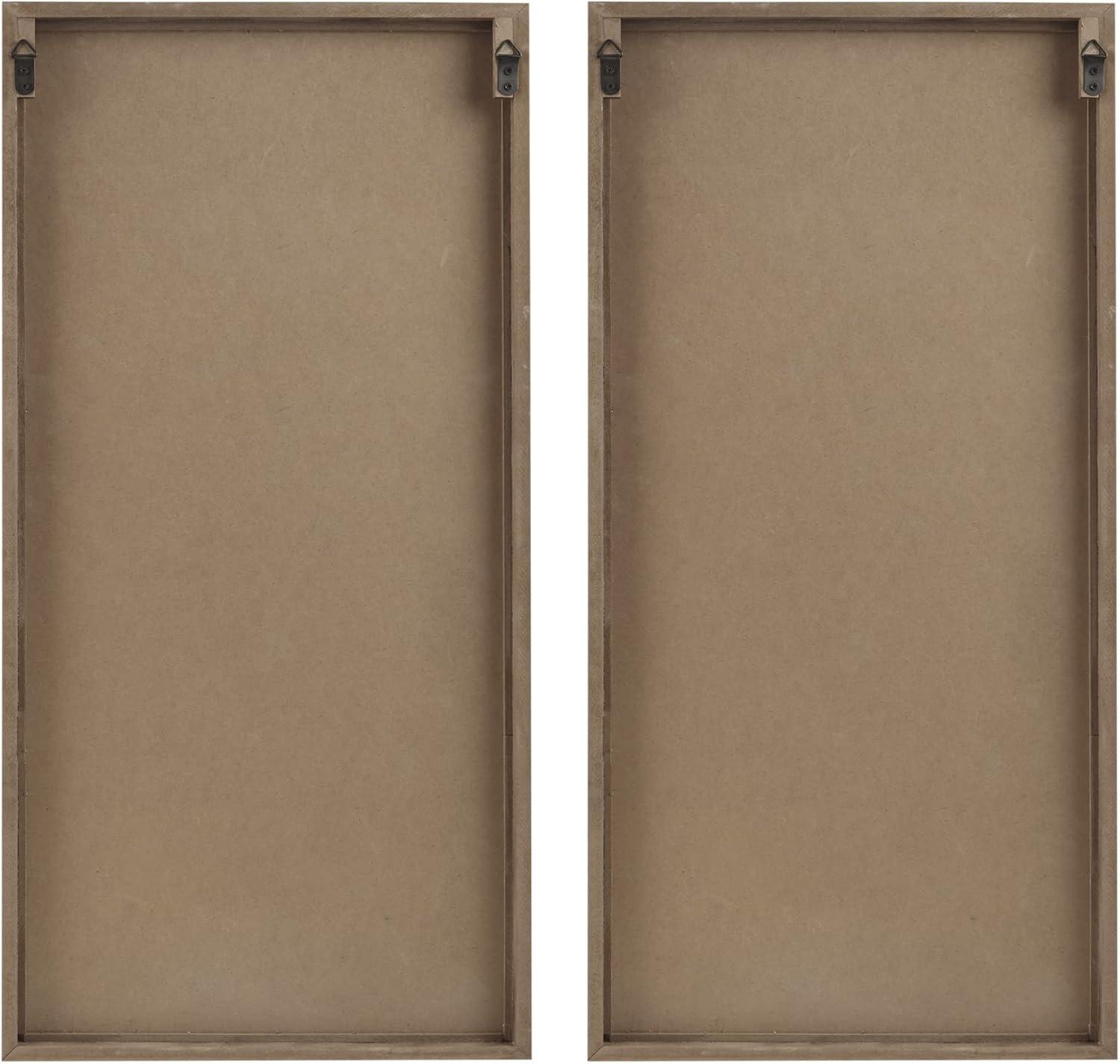 imageMadison Park Wall Dcor for Living Room Birch Botanical TwoTone Home Accent Modern Kitchen Dining Decoration Ready to Hang 2Piece Wood Panel Set for Bedroom 16quotW x 32quotH MonsteraPalm