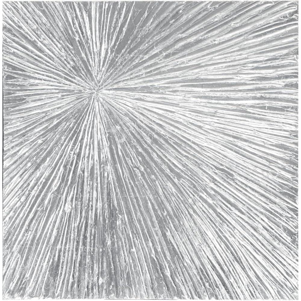 imageMADISON PARK SIGNATURE Sunburst Wall Art  Modern Resin Dimensional Radiant Color Hand Painted Home Dcor Abstract Textured Gold 30quot W x 30quot H x 125quot DSilver