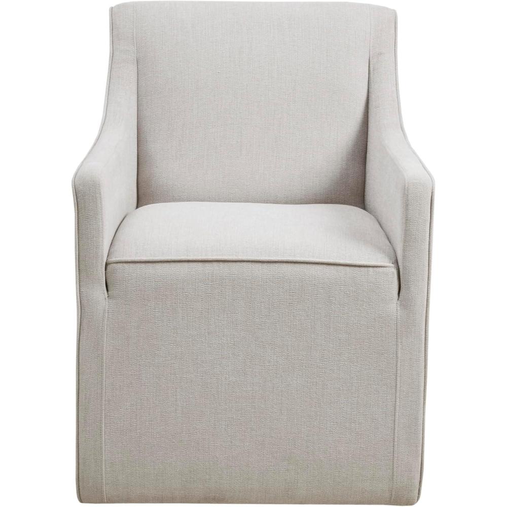 imageMadison Park Charlotte Dining Chair with Hidden Casters Accent Chair 20quot Thick Seat Cushion Upholstered Padded Modern Farmhouse Dining Chair Side Chair Fully Assembled Chair 34quot H GreyGrey