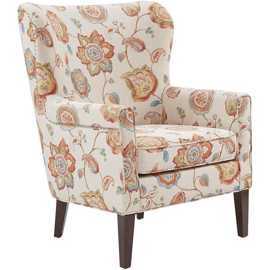 imageMadison Park Colette Accent ChairsHardwood Plywood Wing Back Living Armchair Modern Classic Style Family RoomSofa Furniture Cream