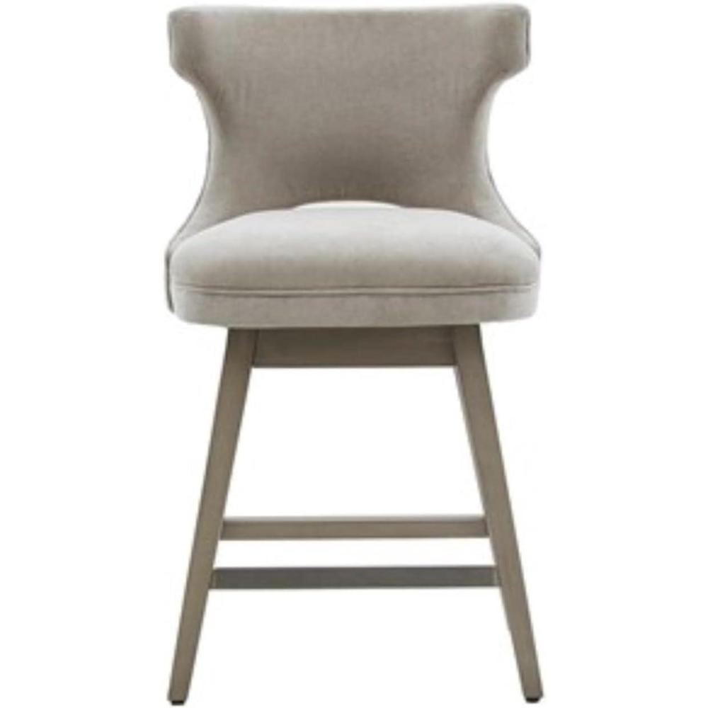 imageMadison Park Emmett Swivel Counter Stool with Charcoal Finish MP1041119Light Grey