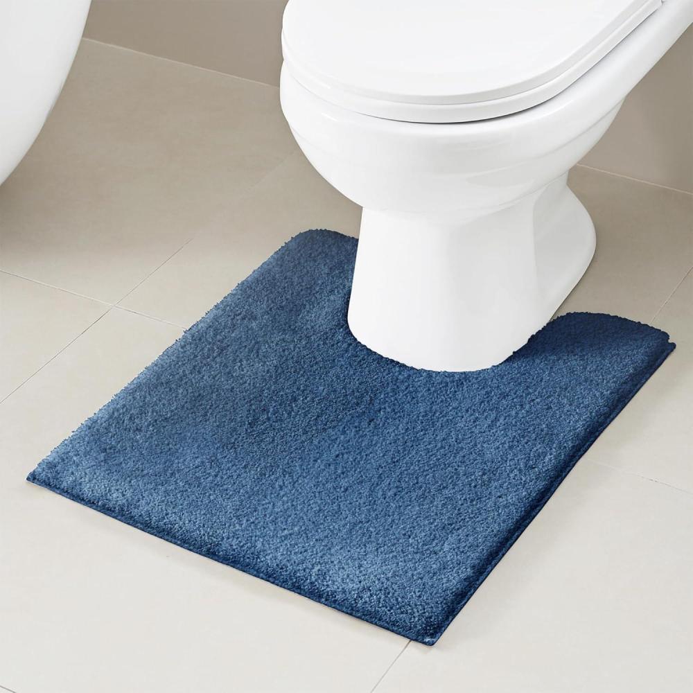 imageMadison Park Marshmallow Bathroom Rug Non Slip Luxrurious Plush Bath Mat Absorbent Quick Dry Spa Design Bath Room Dcor 24x40 GreySlate Blue