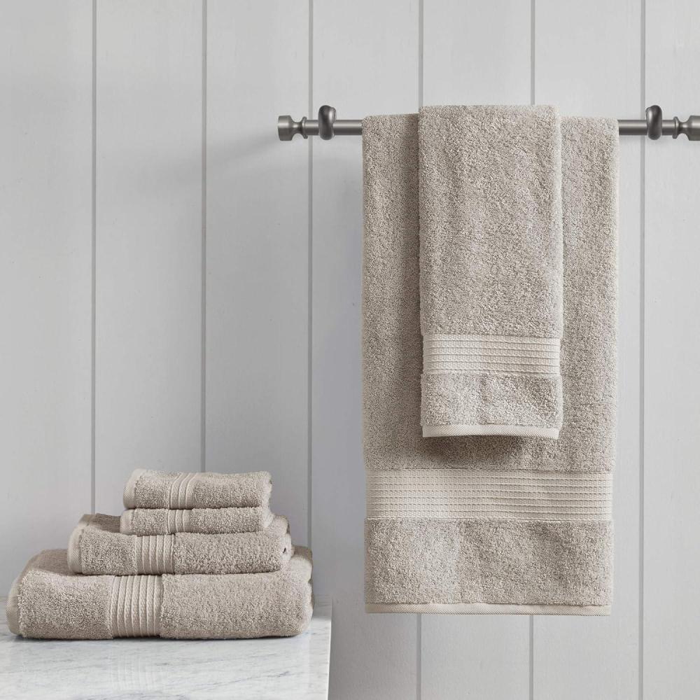 imageMadison Park Organic 100 Cotton Bathroom Towel Set Hotel ampamp Spa Quality Highly Absorbent Quick Dry Include for Shower Handwash ampamp Facial Washcloth MultiSizes SeafoamTan