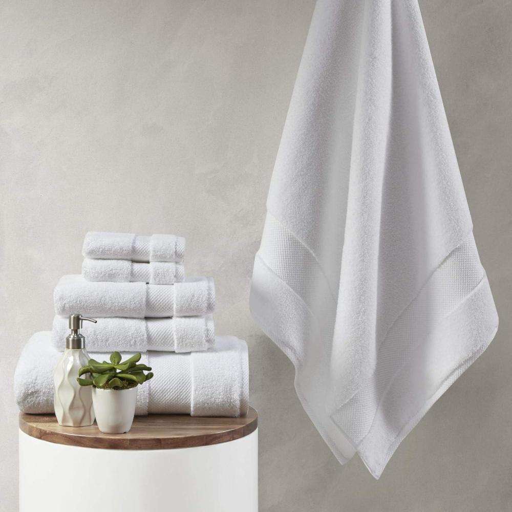 imageMadison Park Signature Splendor Luxury 100 Cotton Bathroom Towel Set  Soft Plush 1000 GSM Heavyweight Hotel Quality Zero Twist Highly Absorbent Quick Dry Multi Sizes White 6 PieceWhite