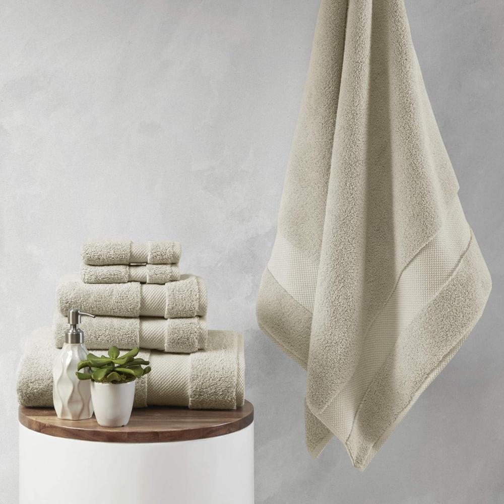 imageMadison Park Signature Splendor Luxury 100 Cotton Bathroom Towel Set  Soft Plush 1000 GSM Heavyweight Hotel Quality Zero Twist Highly Absorbent Quick Dry Multi Sizes White 6 PieceNatural