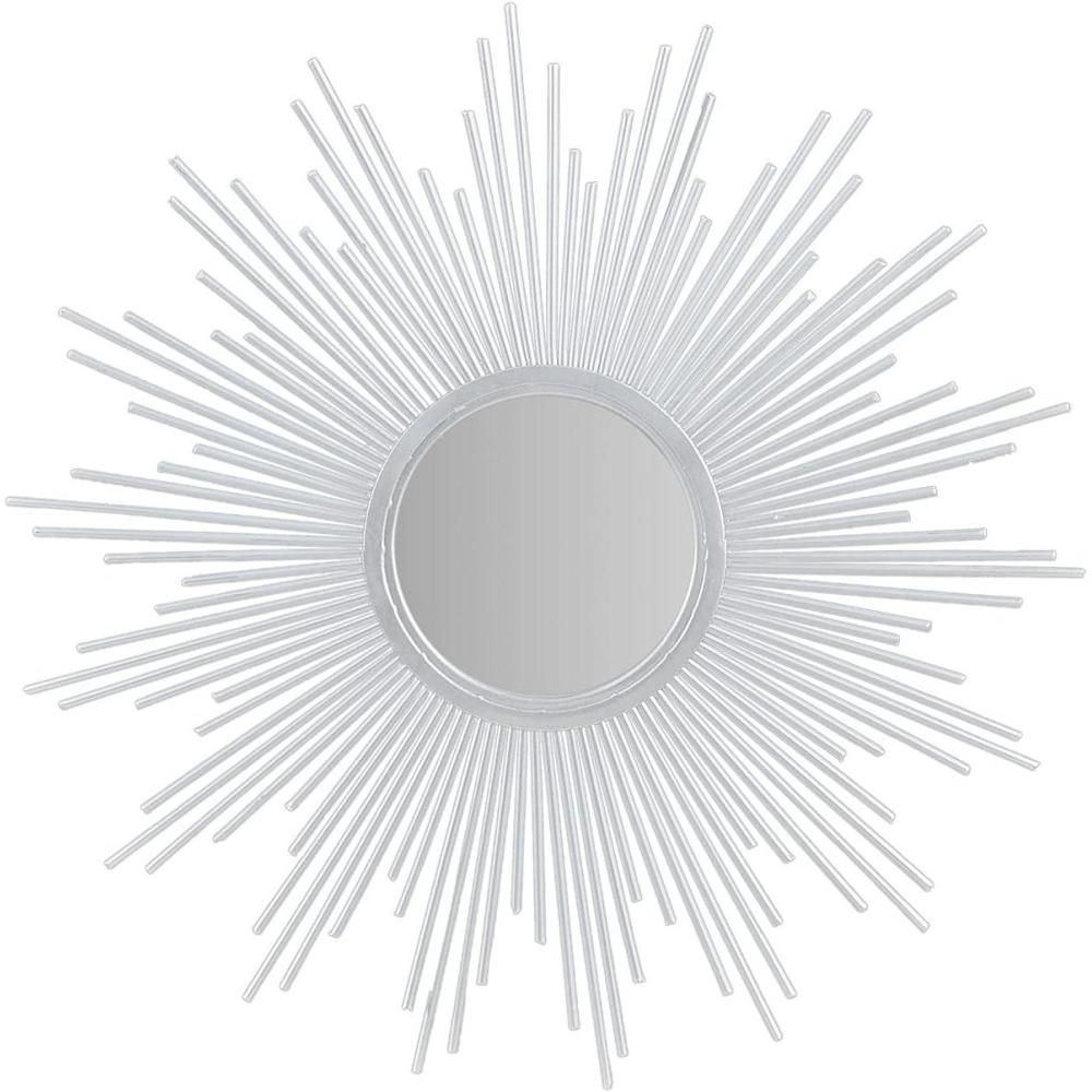 imageMadison Park Wall Dcor Fiore Metal Sunburst Mirror for Living Room Home Accent Ready to Hang Bedroom Decoration 295quot Diameter GoldSilver