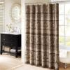 Bellagio Taupe Shower Curtain, Transitional Shower Curtains for Bathroom, 72 X 72, Beige(Brown)