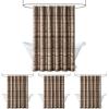 Bellagio Taupe Shower Curtain, Transitional Shower Curtains for Bathroom, 72 X 72, Beige(Brown)