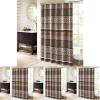 Bellagio Taupe Shower Curtain, Transitional Shower Curtains for Bathroom, 72 X 72, Beige(Red)