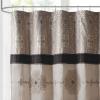 Donovan Design Weave Red Shower Curtain, Jacquard Traditional Shower Curtains for Bathroom, 72 X 72, Blush(Black)