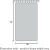 Donovan Design Weave Red Shower Curtain, Jacquard Traditional Shower Curtains for Bathroom, 72 X 72, Blush(Red)