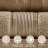 Madison Park 800GSM Bathroom Towel Set of 8 100% Cotton Bath Towel Set for Bathroom Luxurious Highly Absorbent 2 Bath Towels 2 Hand Towels 4 Washcloths Quick Dry Spa Quality Seafoam(Taupe)