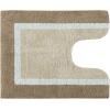 Madison Park Amherst Bathroom Rugs Room Décor 100% Cotton Tufted Ultra Soft Non-Slip, Absorbent Quick Dry Bathtub Mats, 20×30, Brown/Blue(Brown/Blue)
