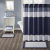 Madison Park Amherst Bathroom Rugs Room Décor 100% Cotton Tufted Ultra Soft Non-Slip, Absorbent Quick Dry Bathtub Mats, 20×30, Brown/Blue(Navy)
