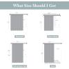 Madison Park Amherst Bathroom Shower Curtain Faux Silk Pieced Striped Modern Microfiber Bath Curtains, 72×72 Inches, Aqua(Aqua)