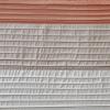 Madison Park Amherst Bathroom Shower Curtain Faux Silk Pieced Striped Modern Microfiber Bath Curtains, 72×72 Inches, Aqua(Coral)